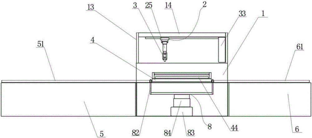 Coaxial visual cutting device used for glass cutting