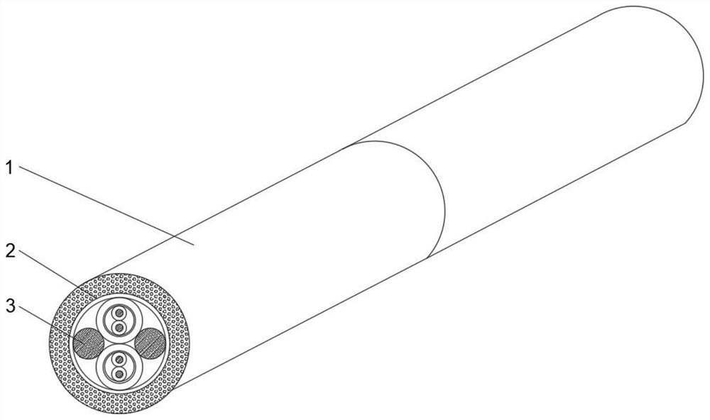 Crosslinked polyethylene insulated low-smoke halogen-free flame-retardant computer cable
