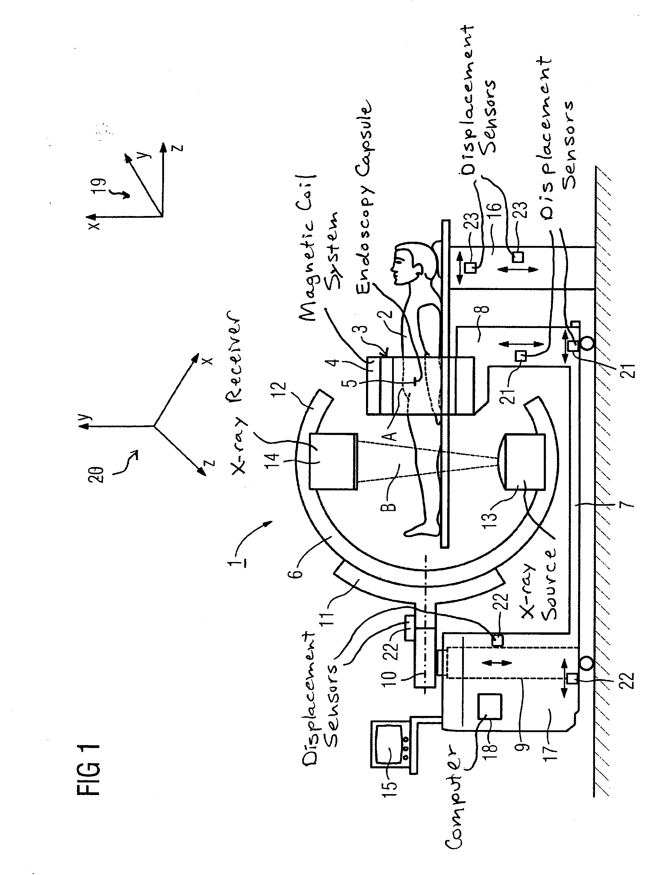 Method and system with encapsulated imaging and therapy devices, coupled with an extracorporeal imaging device