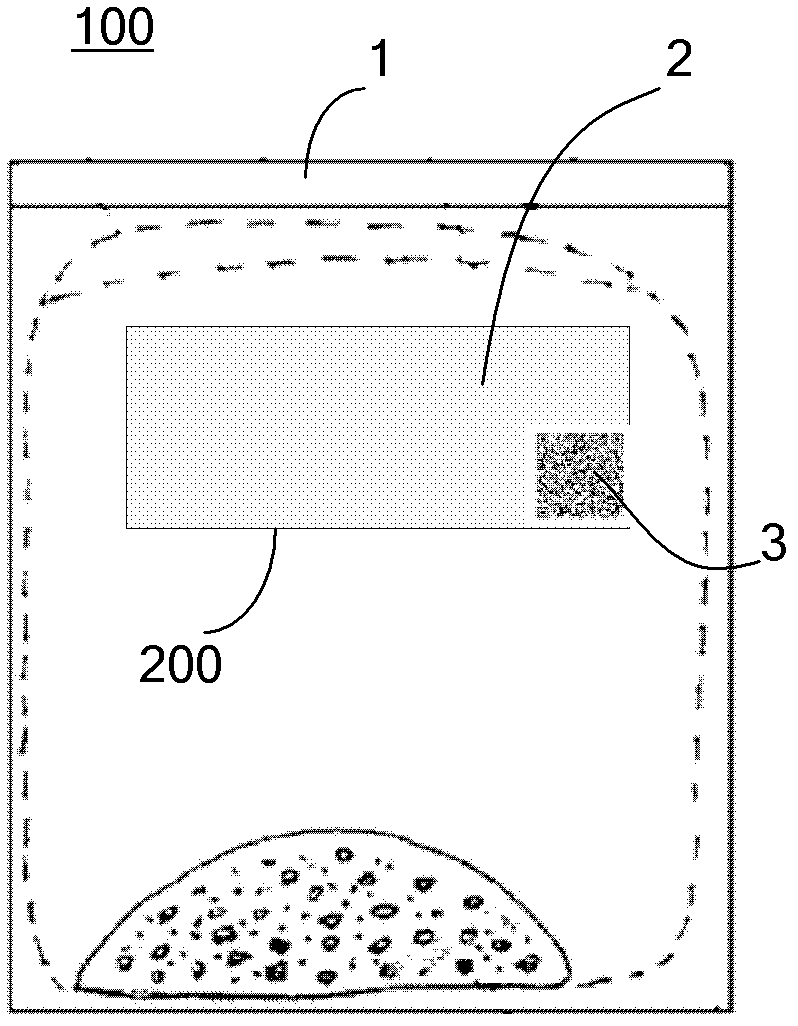 Nutrition label, reader, food package, and identification and authentication method and system