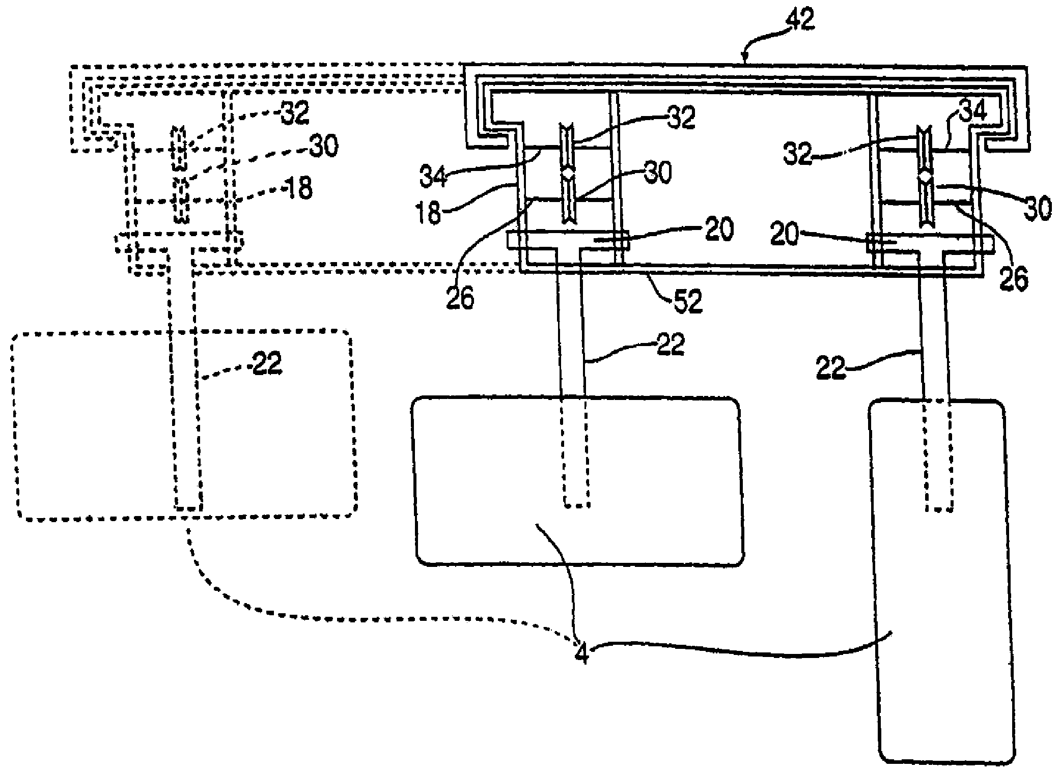 Vehicle air bag minimum distance apparatus, method and system