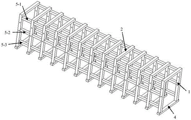 Environment-friendly movable precast track beam formwork system in straddle type monorail transit