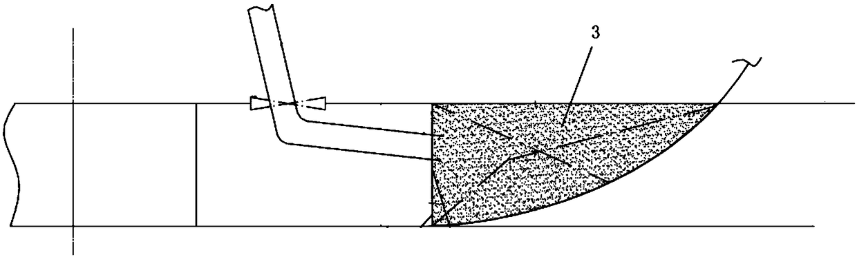 Fixed ballast of cement steel shot mixture