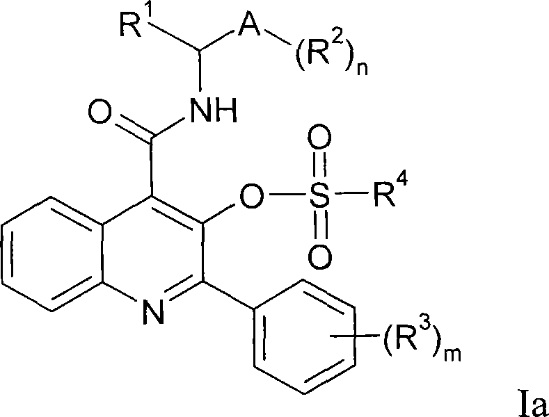 Quinoline 3-sulfonate esters as NK3 receptor modulators