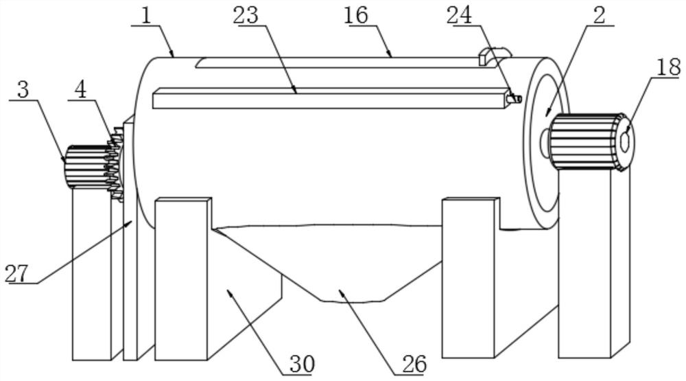 Raw material crushing device for resin toy production and processing