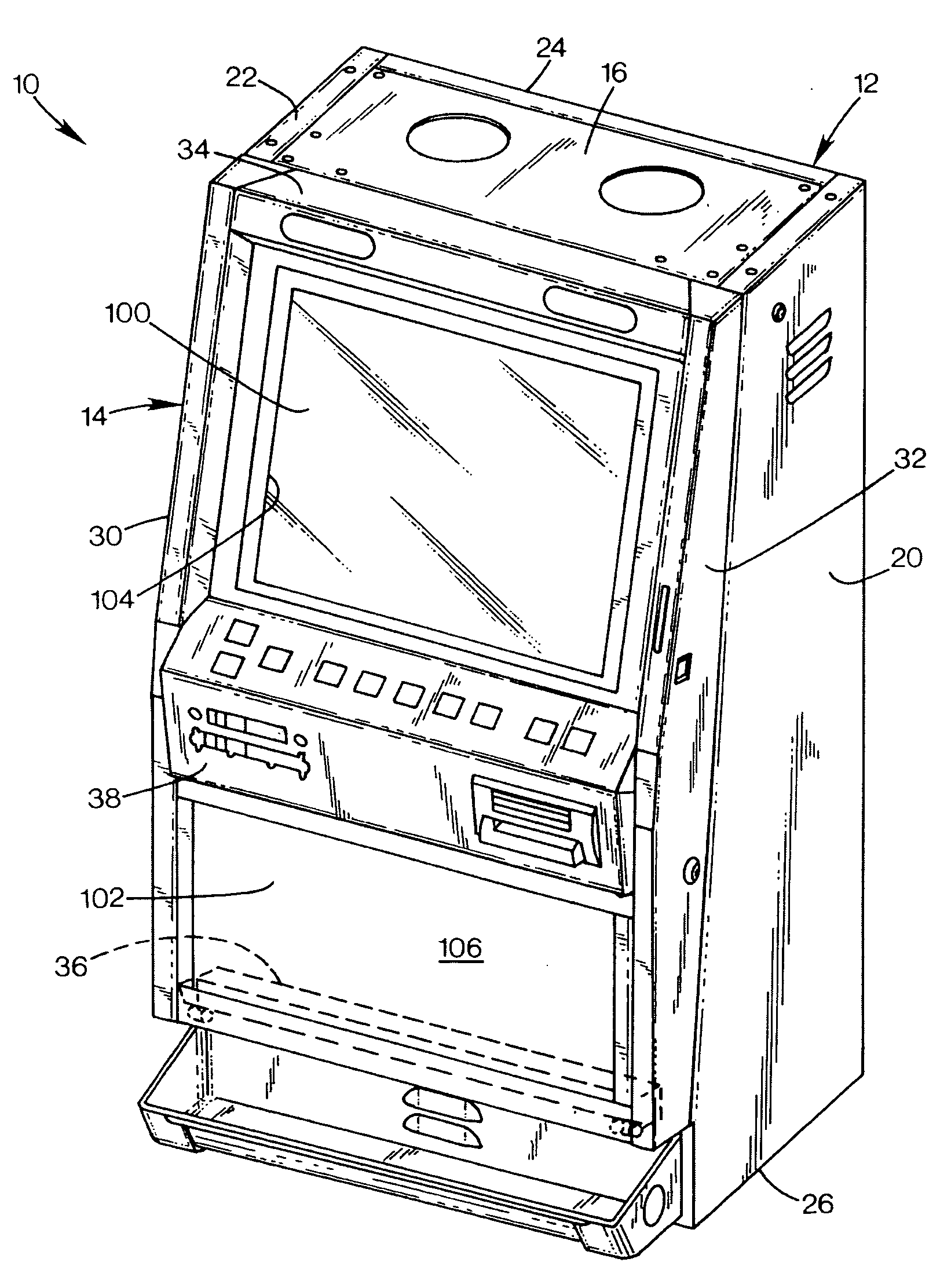 Modular security enclosure for gaming machine