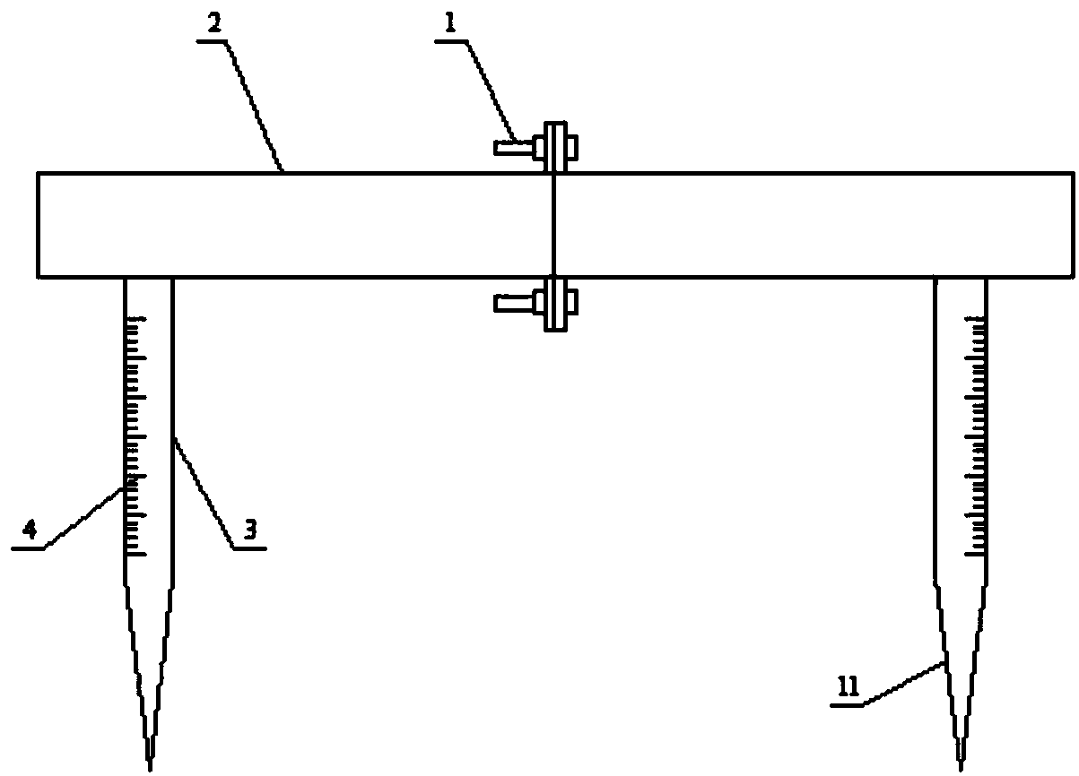 Trunk fixing device for urban landscaping seedling transplanting