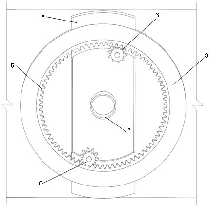 Rotary pile leg mechanism