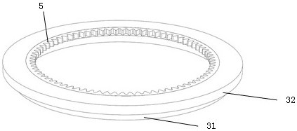 Rotary pile leg mechanism