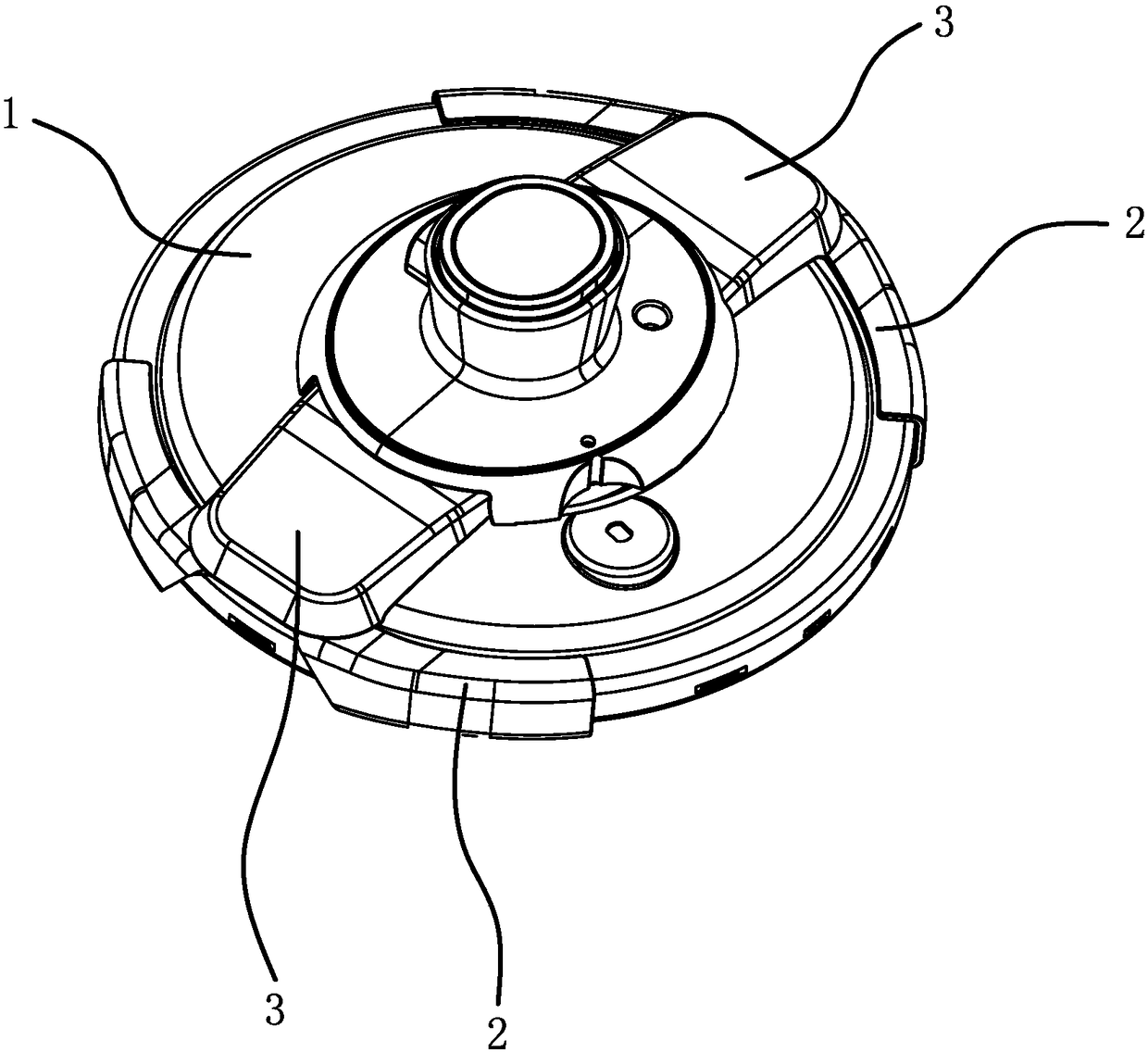 Cover safety structure of a pressure cooker lid