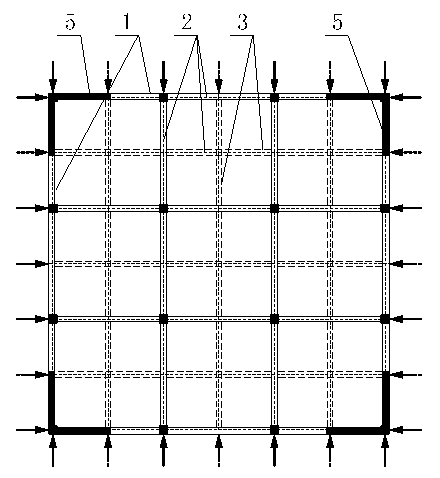 Pre-stress constraint concrete structure and manufacture method thereof