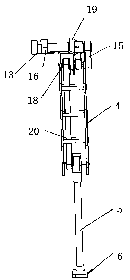 Biped semi-passive walking device and walking control method thereof