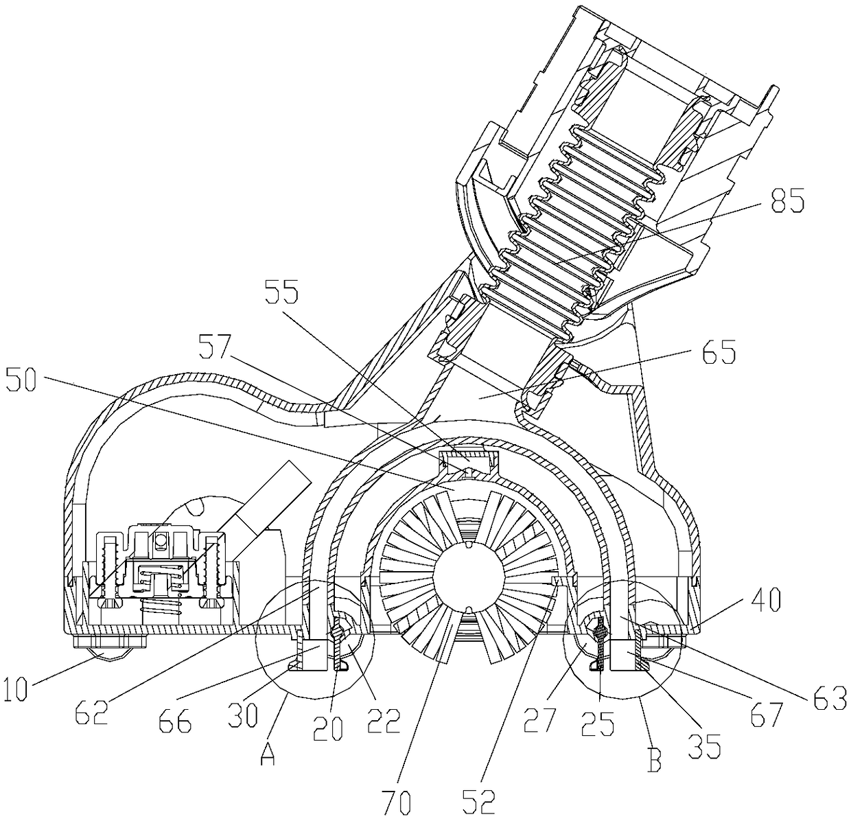 Floor brush and cleaning vacuum cleaner thereof