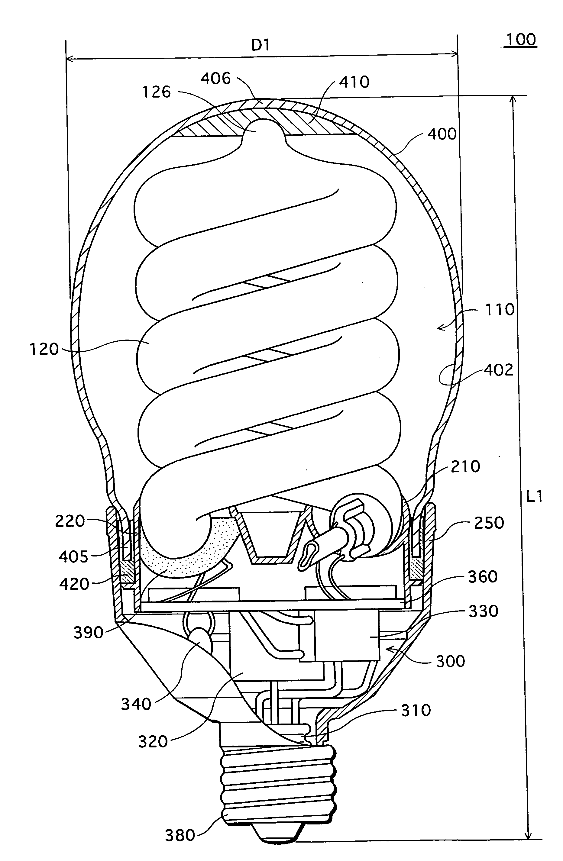 Small arc tube and low-pressure mercury discharge lamp