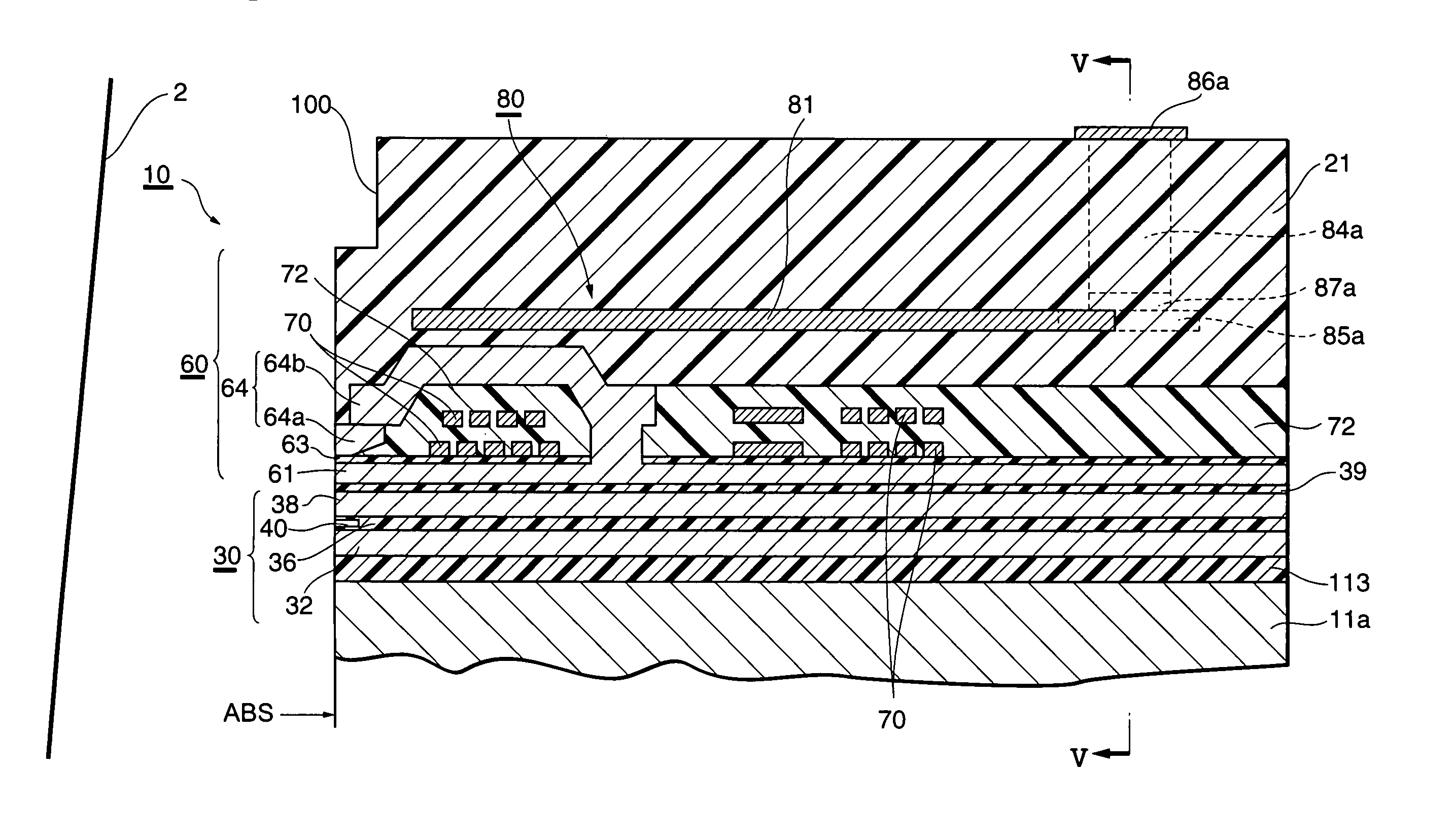 Thin-film magnetic head, head gimbal assembly, and hard disk drive incorporating a heater