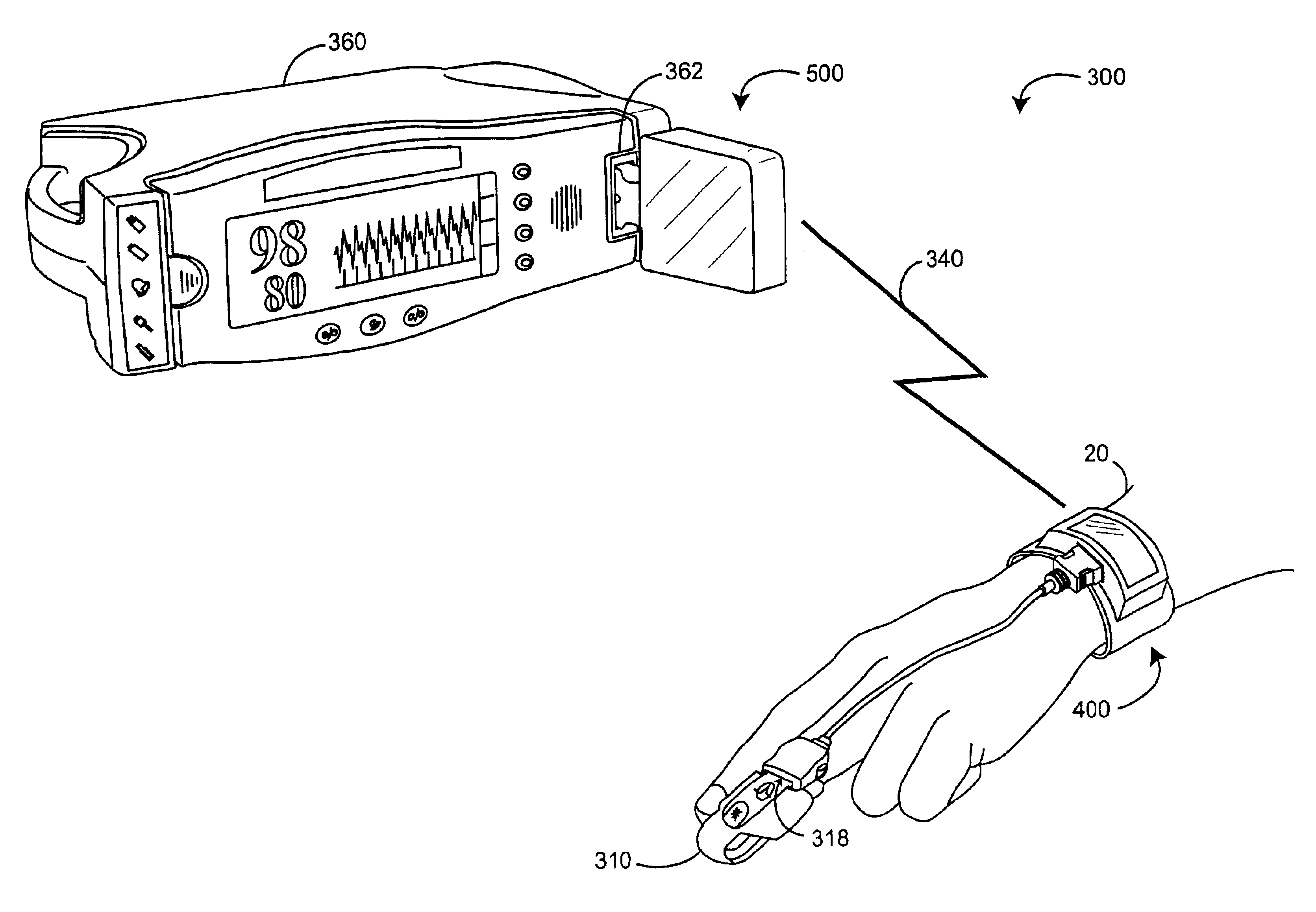 Physiological measurement communications adapter