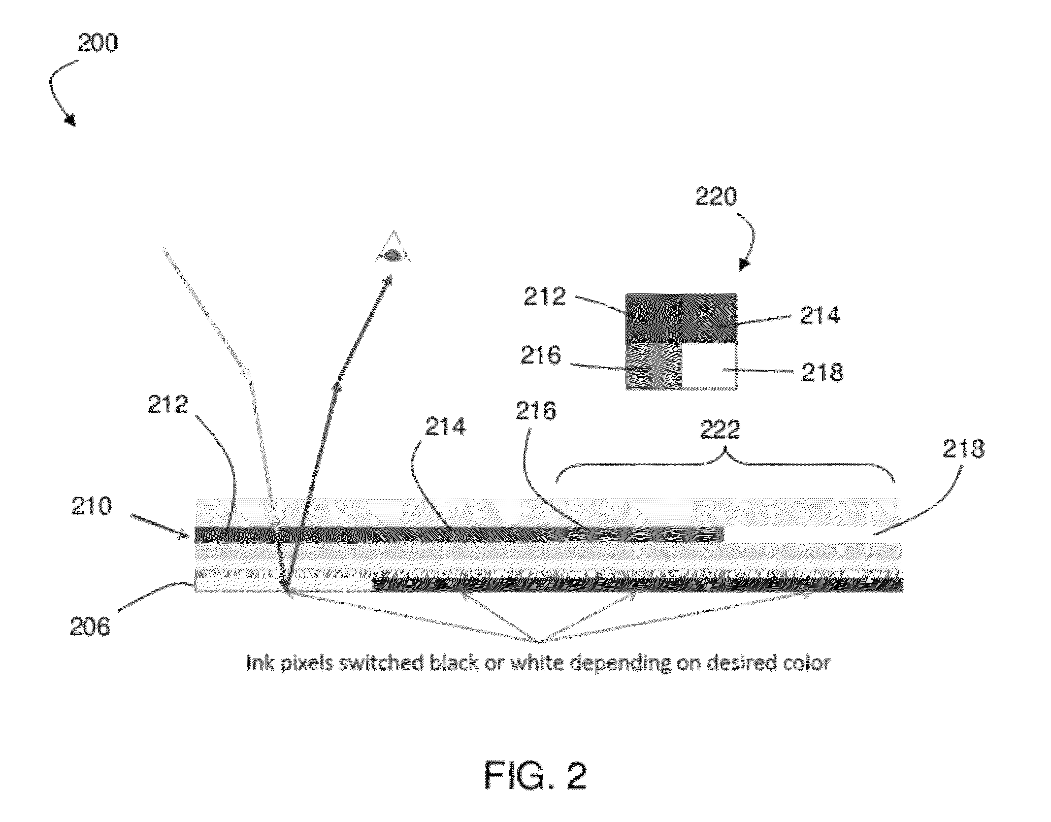 Tetrachromatic color filter array for reflective display
