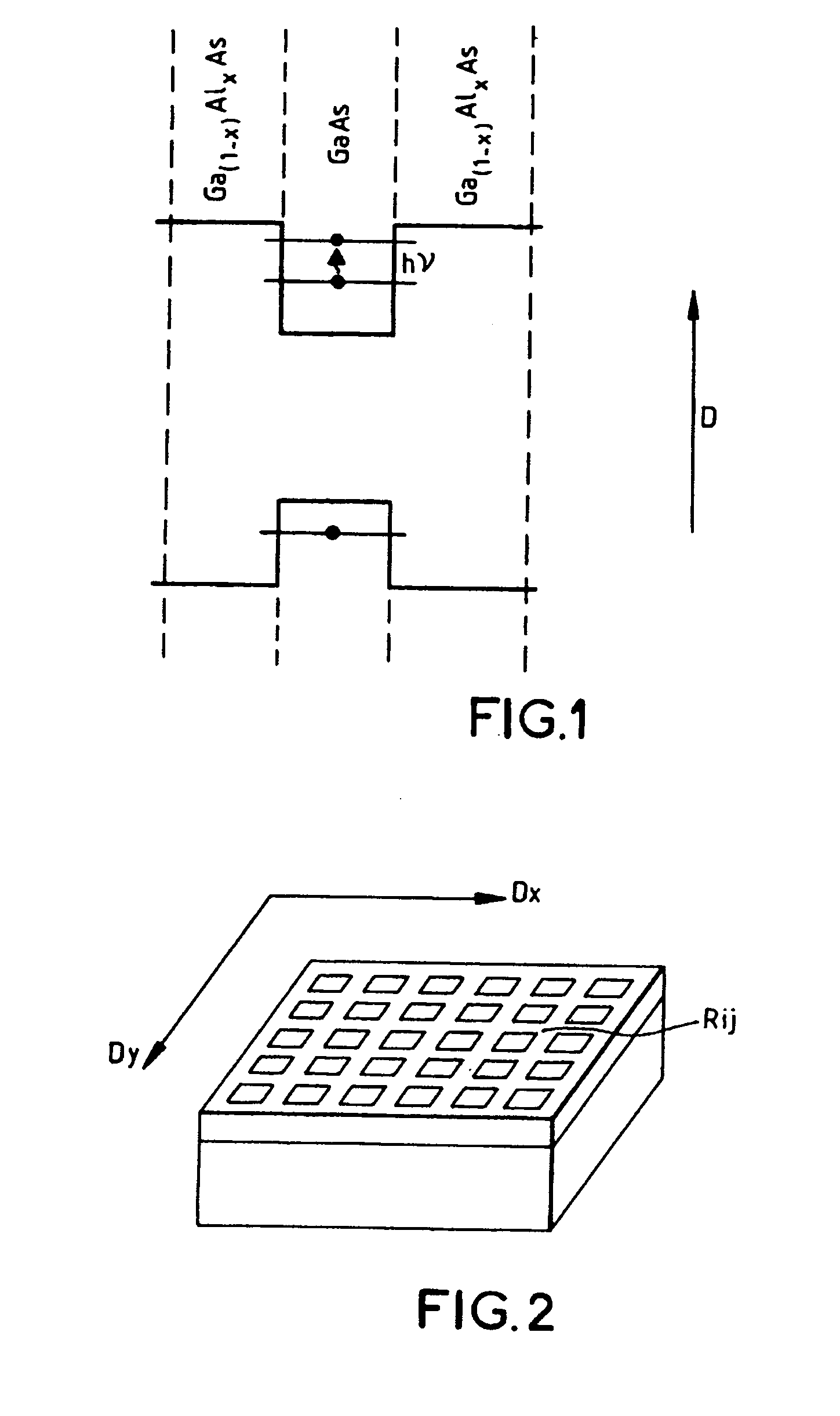 Amorphous optical coupling structure for an electromagnetic wave detector and associated detector