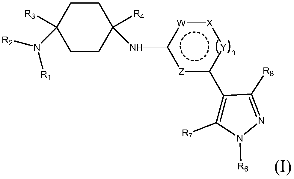 N1-(4-(5-(cyclopropylmethyl)-1 -methyl-1 h-pyrazol-4-yl)pyridin-2-yl)cyclohexane-1,4-diamine derivatives and related compounds as ck1 and/or iraki inhibitors for treating cancer