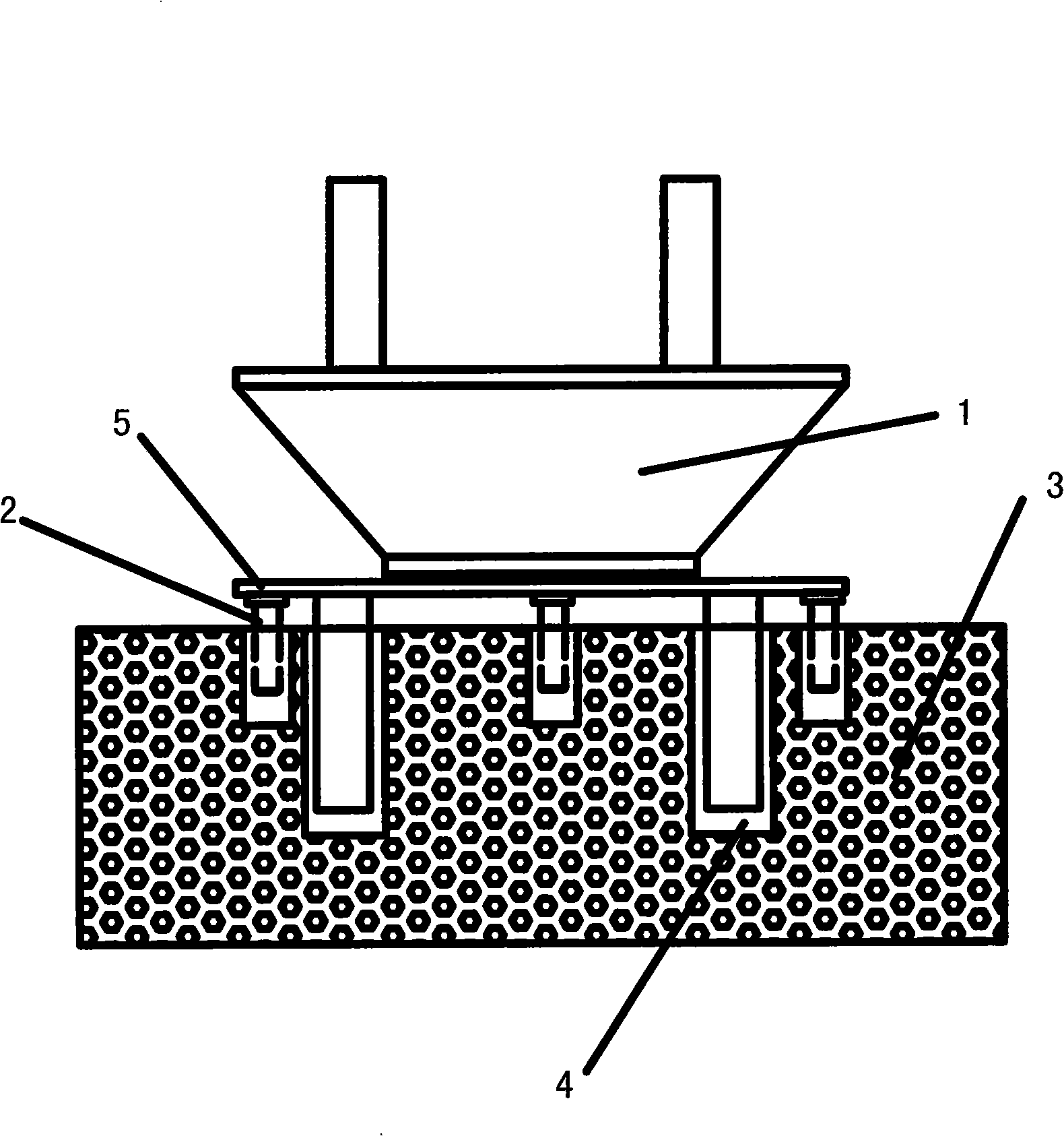 One-time leveling method for installation of large bridge support