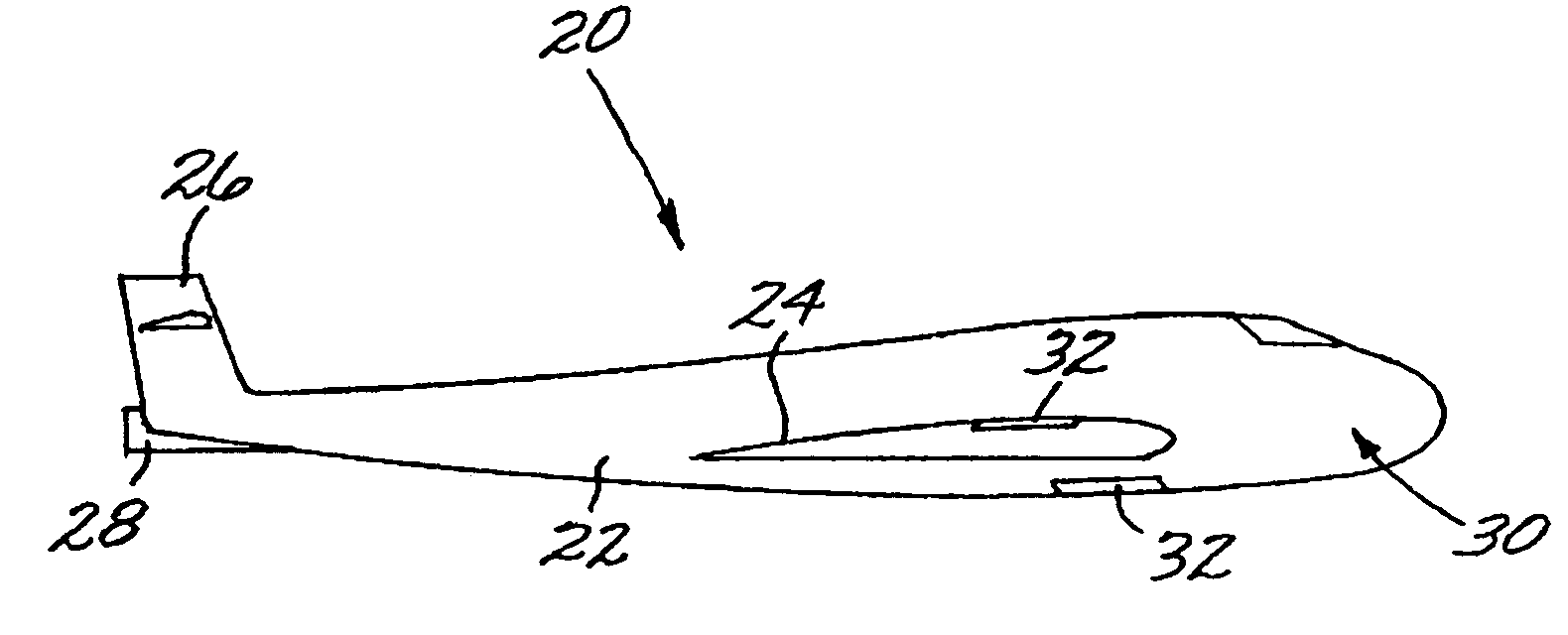 Approach for indicating the occurrence of a mechanical impact on a material, such as a low-ductility composite material
