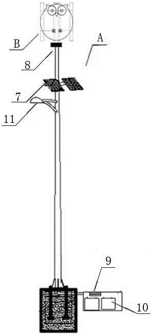 Vertical-axis wind-solar hybrid lighting equipment
