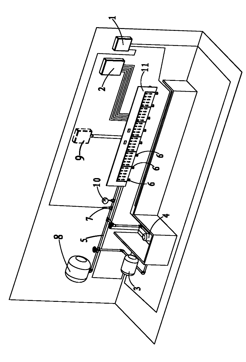 Automatic water-testing and pressure-testing control system of solenoid valve