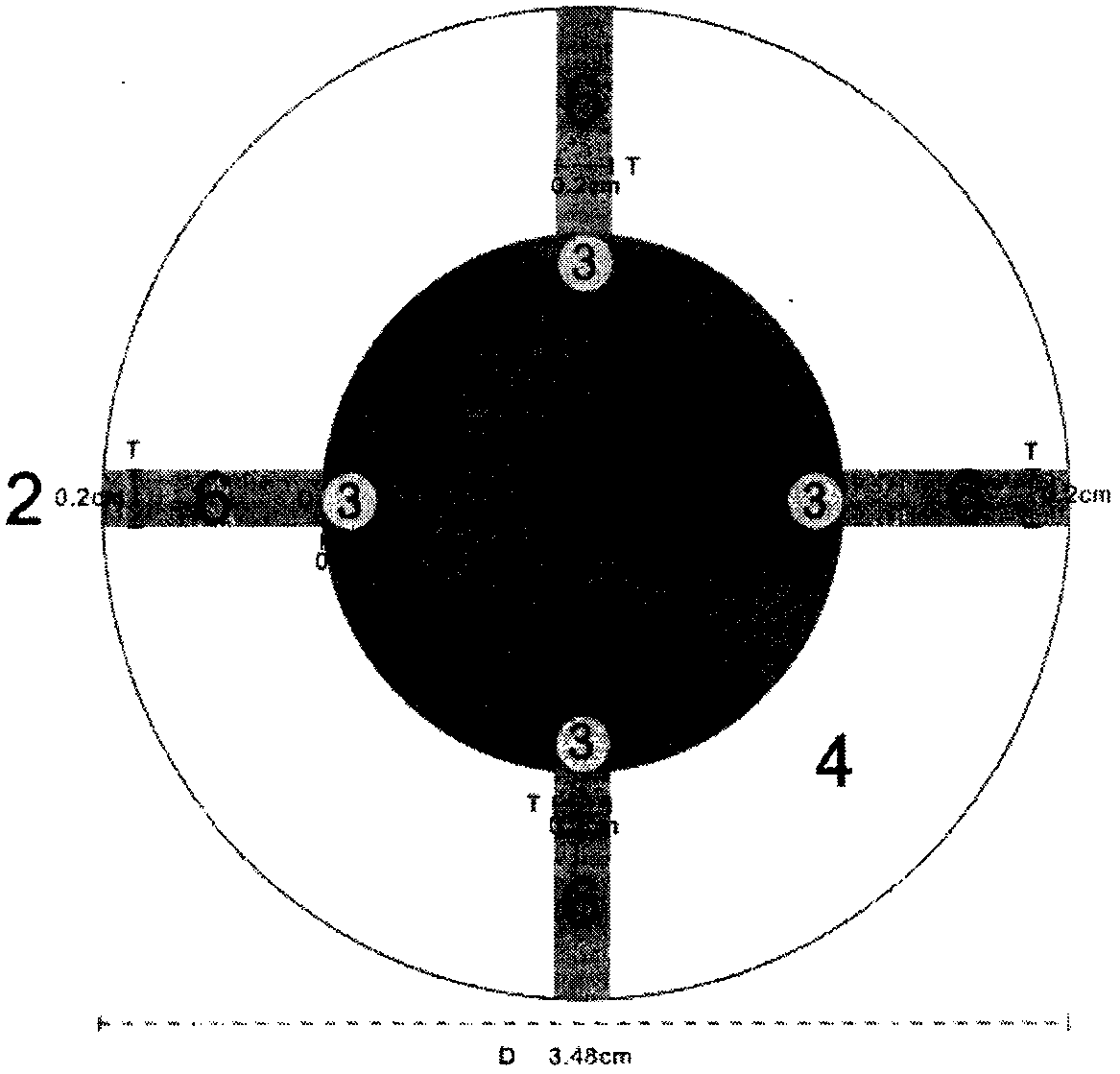 Cell circular scar healing experimental device for six-pore plate