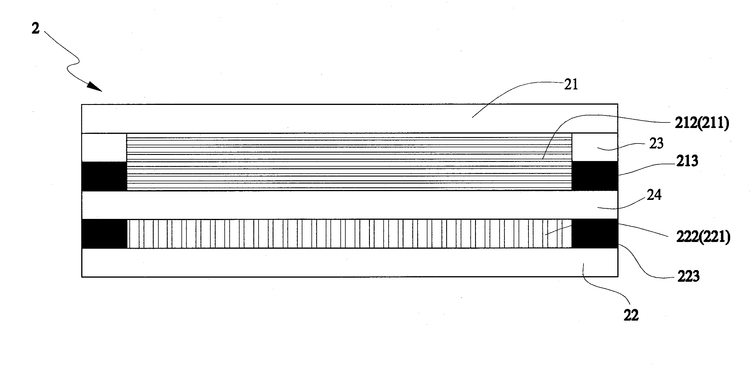 Capacitive touch device structure