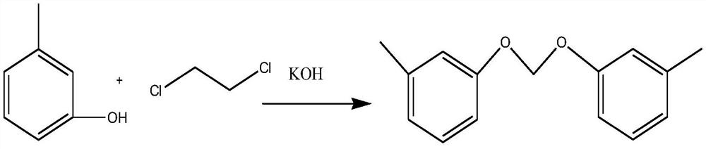 The preparation method of 1,2-bis(3-methylphenoxy)ethane