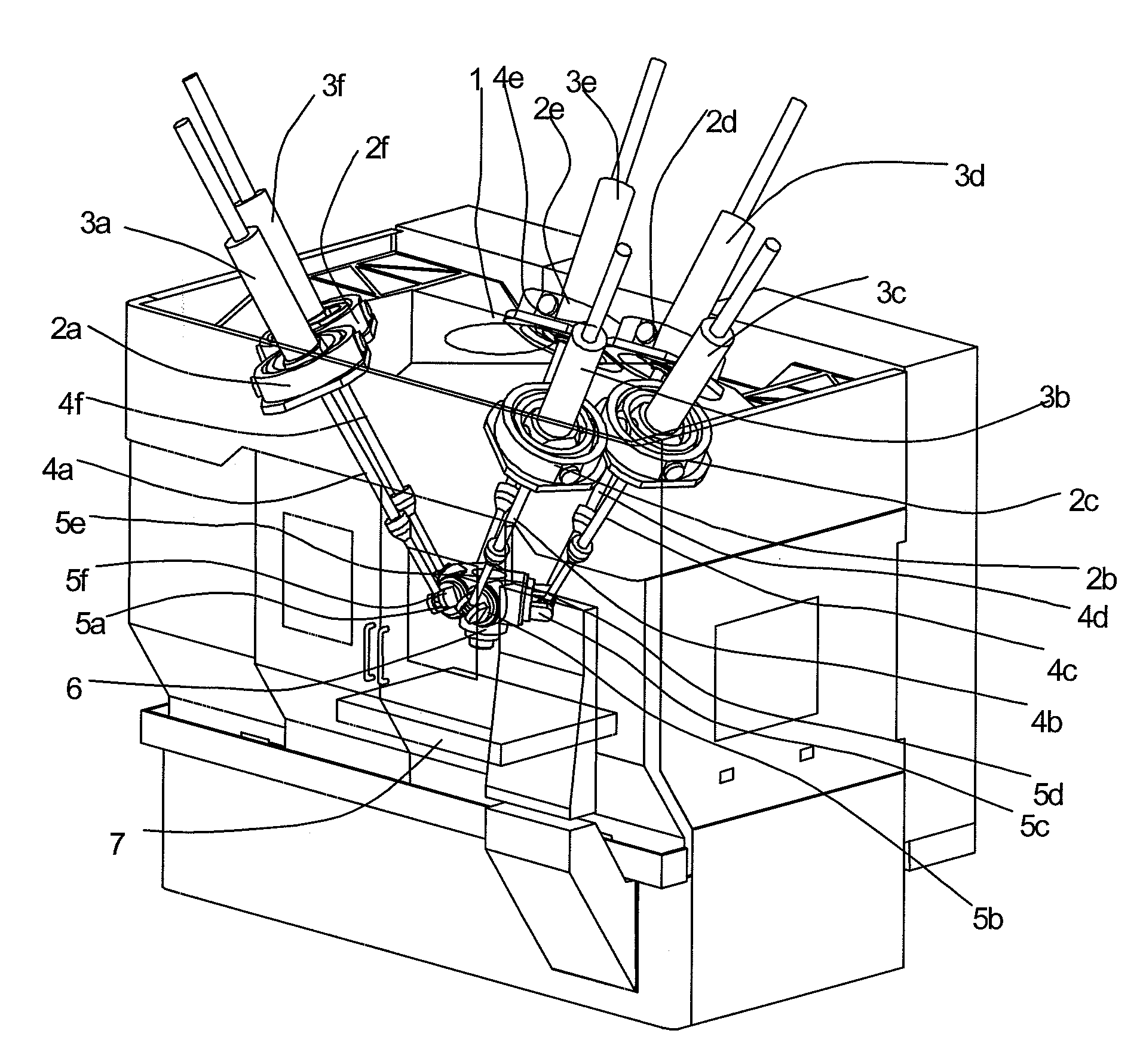 Method for controlling parallel kinematic mechanism machine and control apparatus therefor