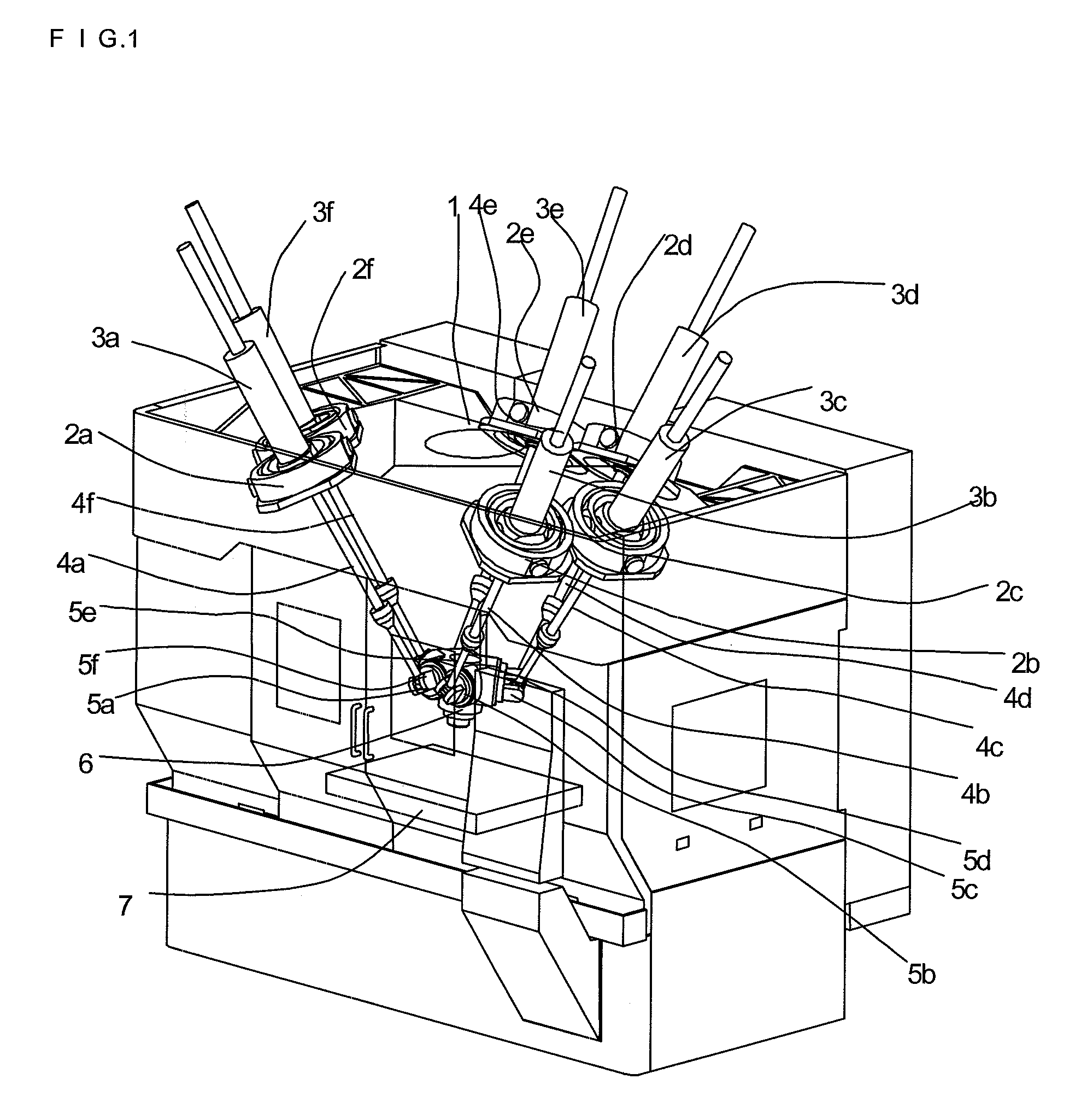 Method for controlling parallel kinematic mechanism machine and control apparatus therefor