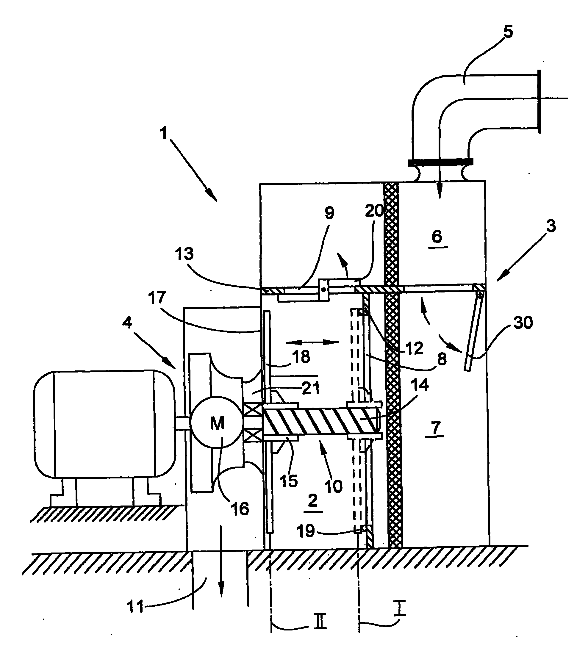 Filter device for a textile machine for the production of cross-wound spools