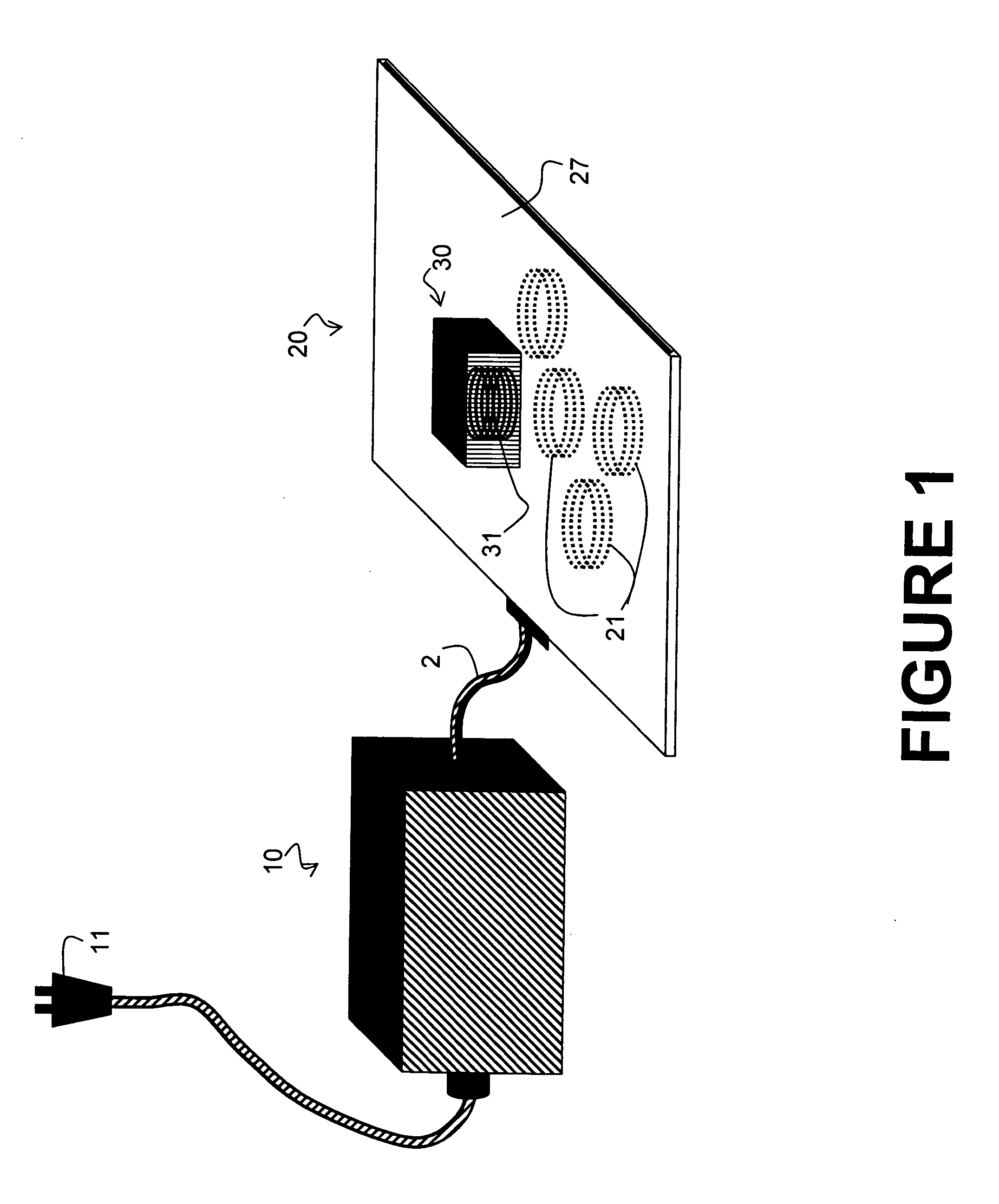 System and method for contact free transfer of power