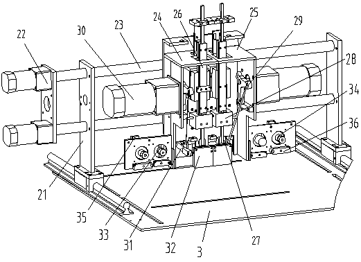 Cardboard three-way cutting machine