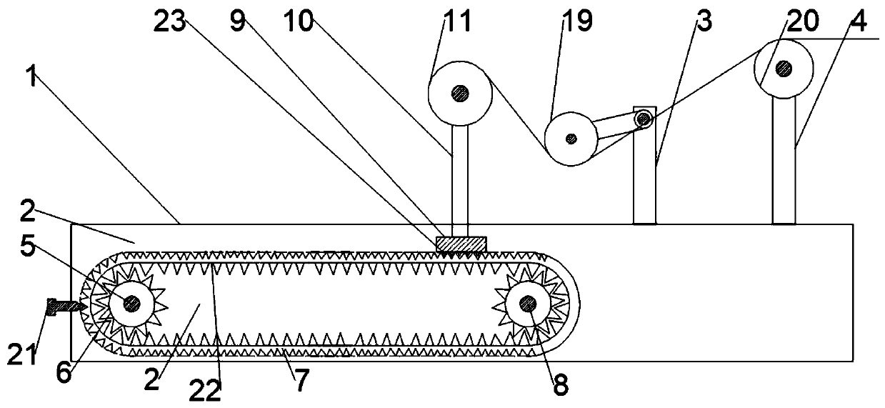An adjustable pay-off device for cable production