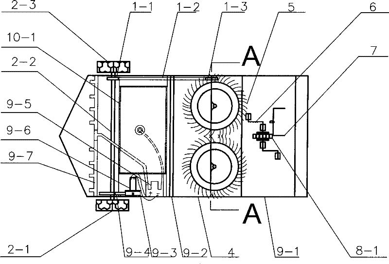 Manpower ground scraping cart