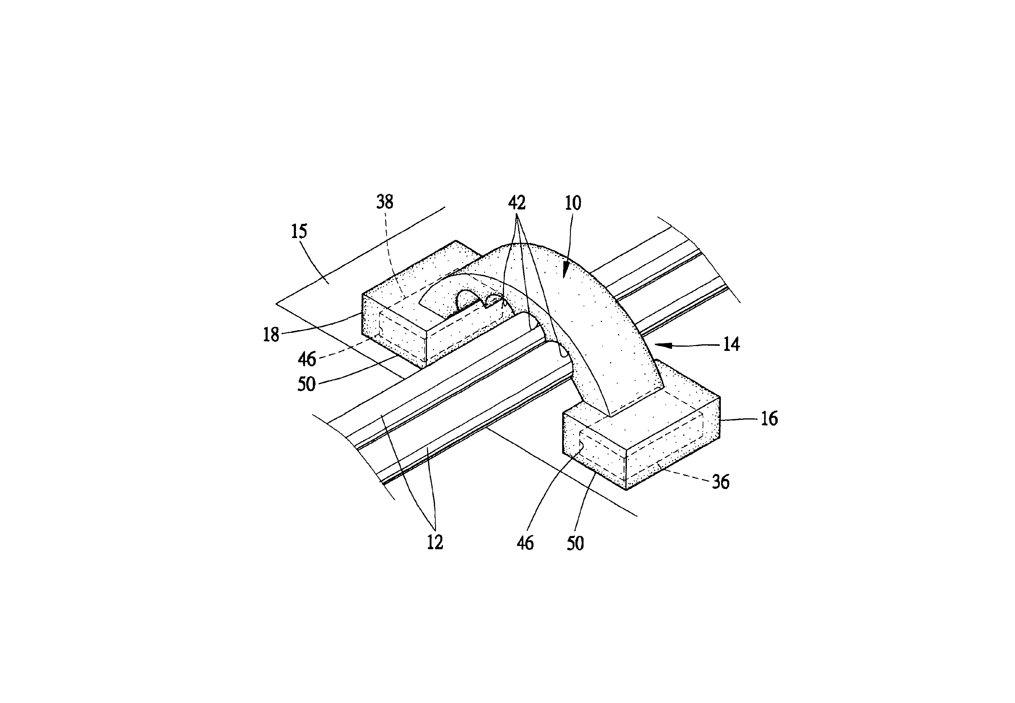 Brackets and methods for holding wires utilizing magnetic force