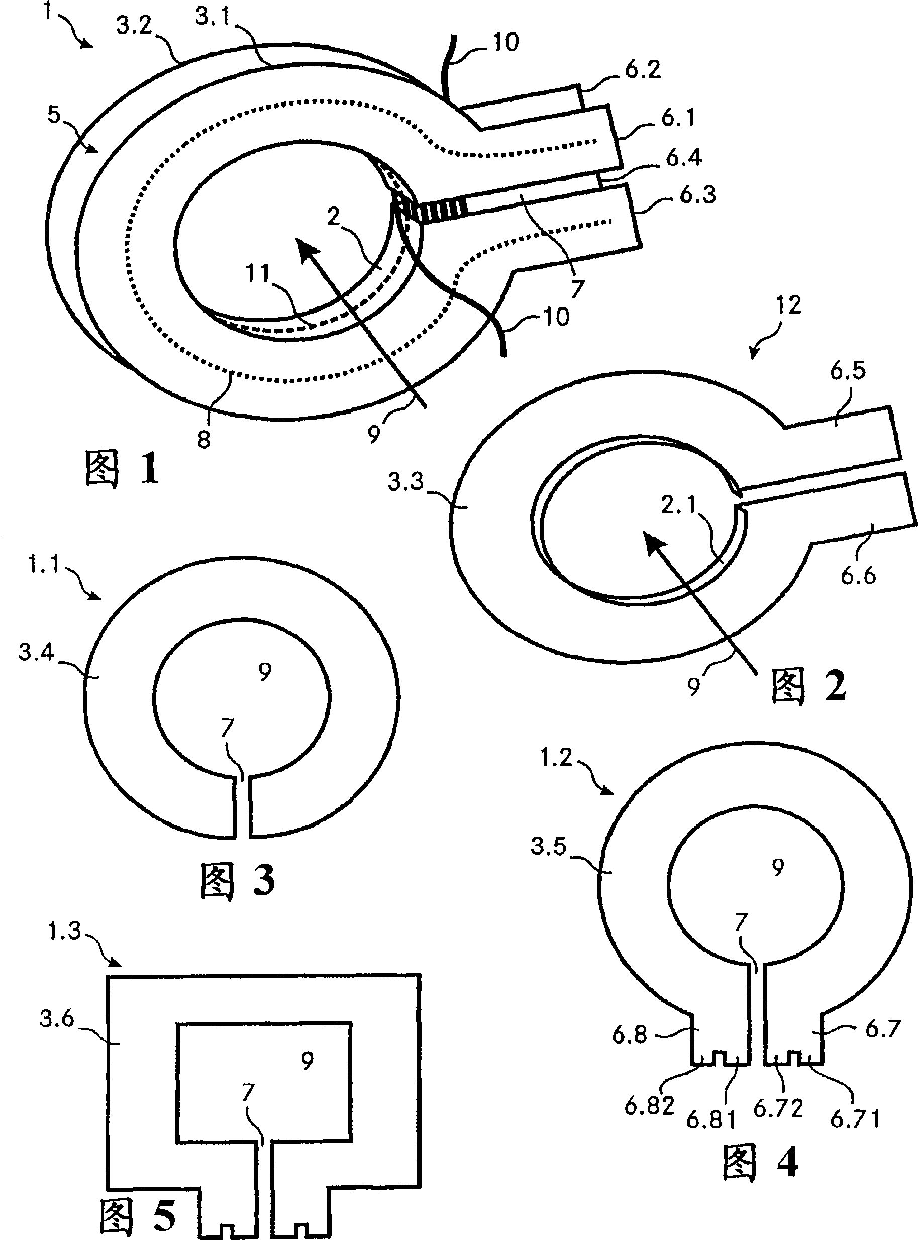 Coil tube for forming an inductive element