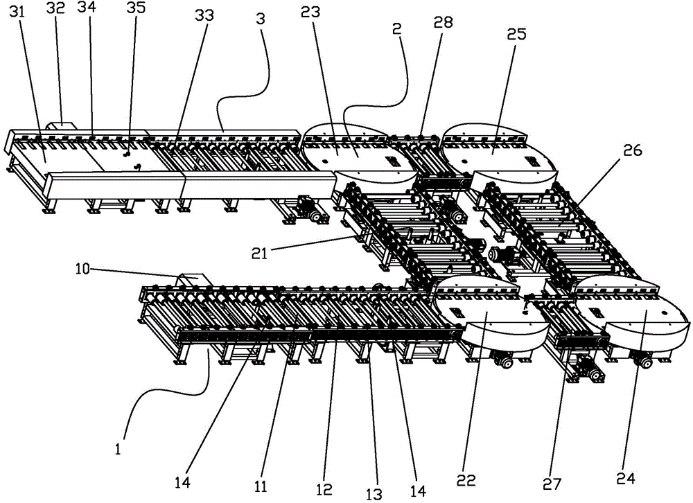 Automatic intelligent filling and conveying device