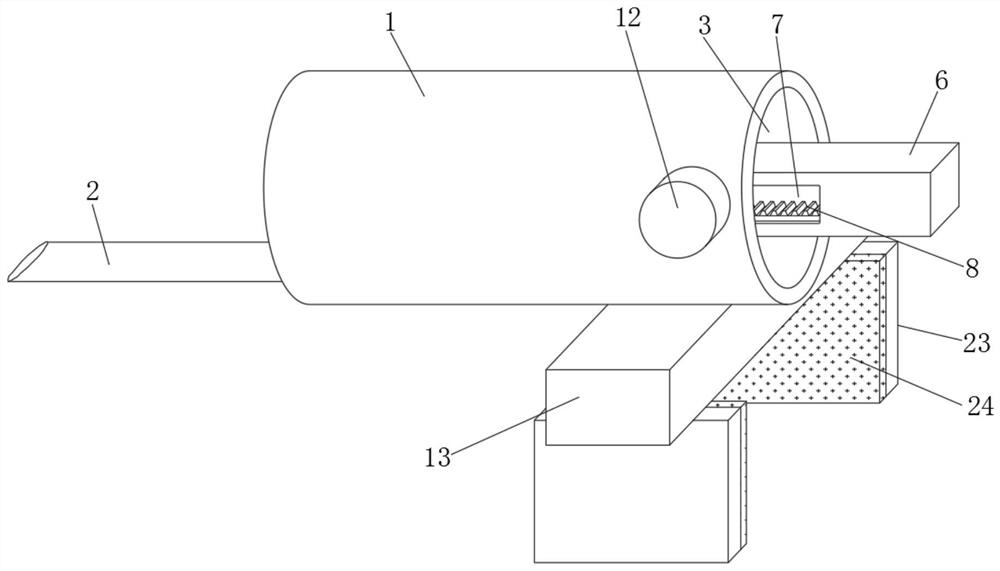 Bone marrow puncture extraction device for hematology department