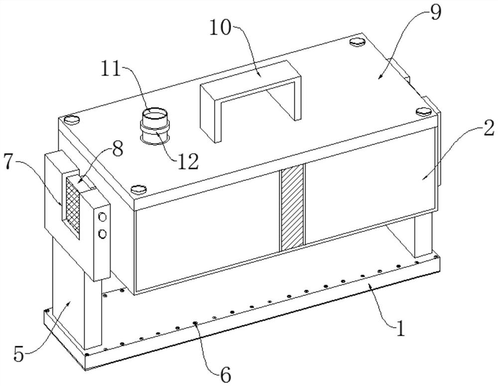 Adjustable anti-oscillation and anti-oscillation device for transporting fluidized cargos in ship cargo hold