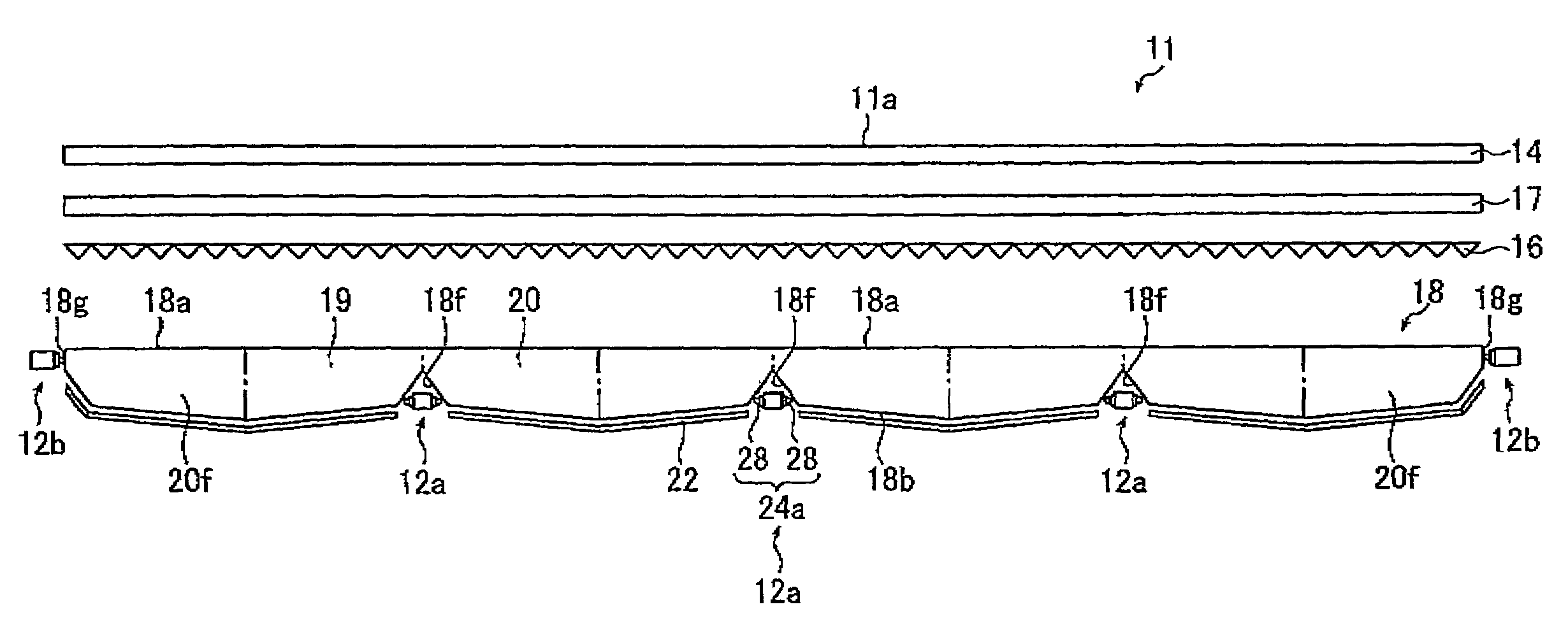 Unitary light guide plate, light guide plate unit, planar lighting device and liquid crystal display device