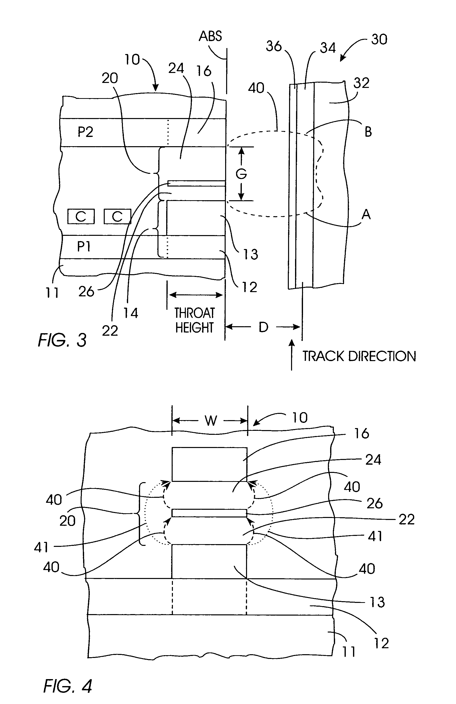 Thin film magnetic recording inductive write head with laminated write gap