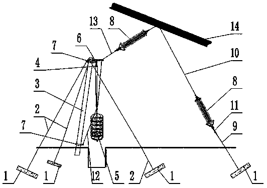 Overhead transmission line galloping suppression device