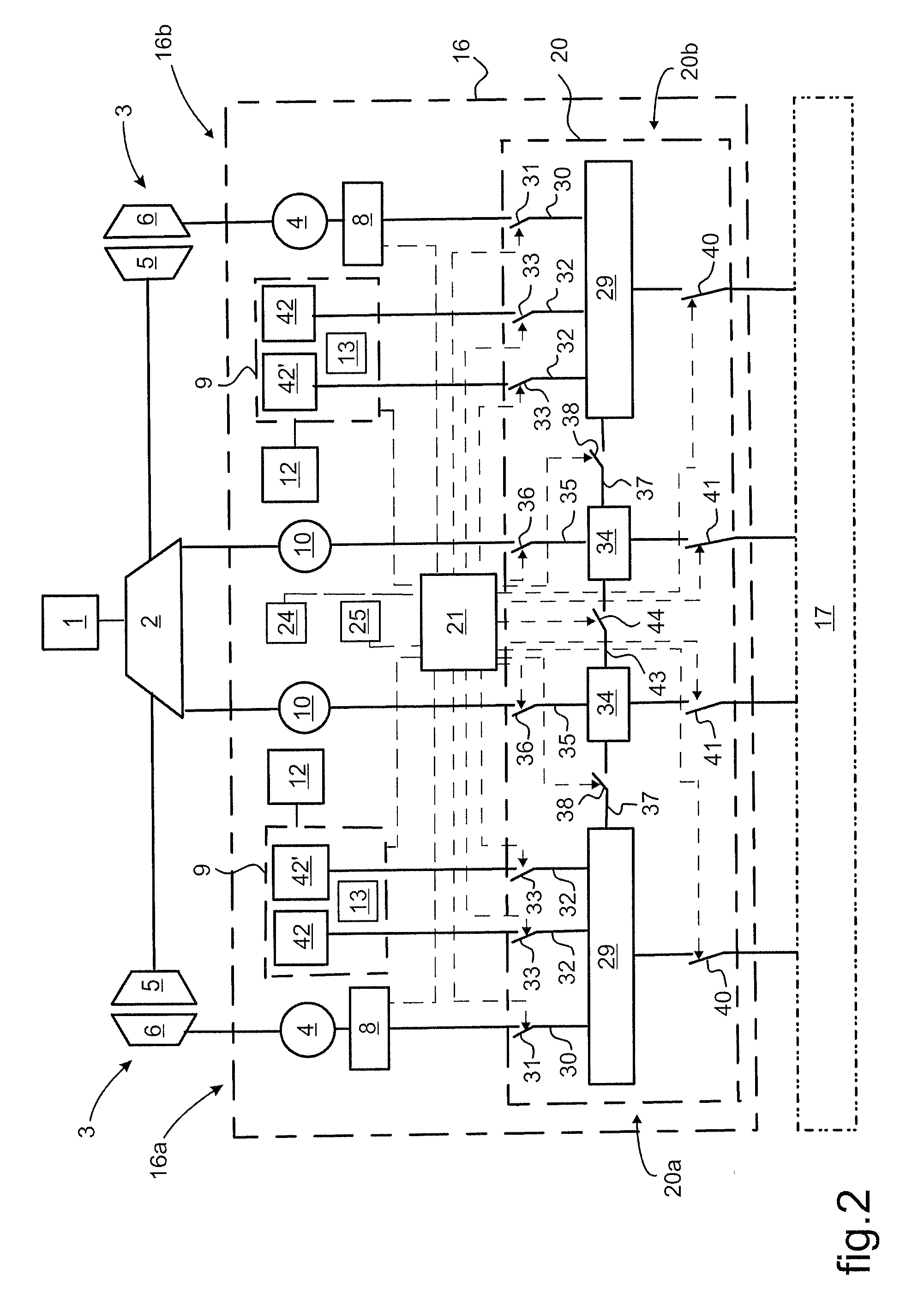 Hybrid power supply architecture for supplying mechanical power to a rotor and managed from the on-board network of a rotorcraft