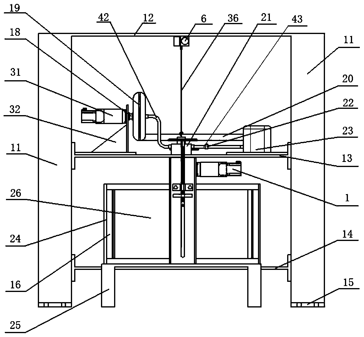 Ground mechanical property testing device for underwater operation of tracked vehicle