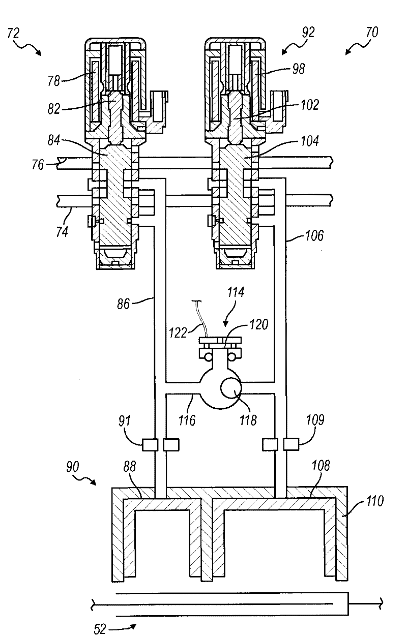 Clutch with dual area piston and independent pressure control