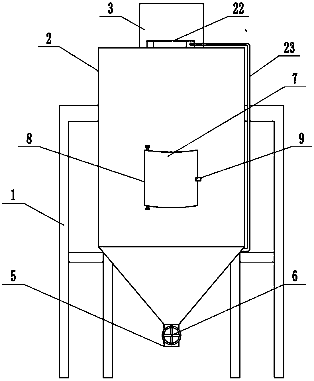 Bamboo pulp washing and scumming device
