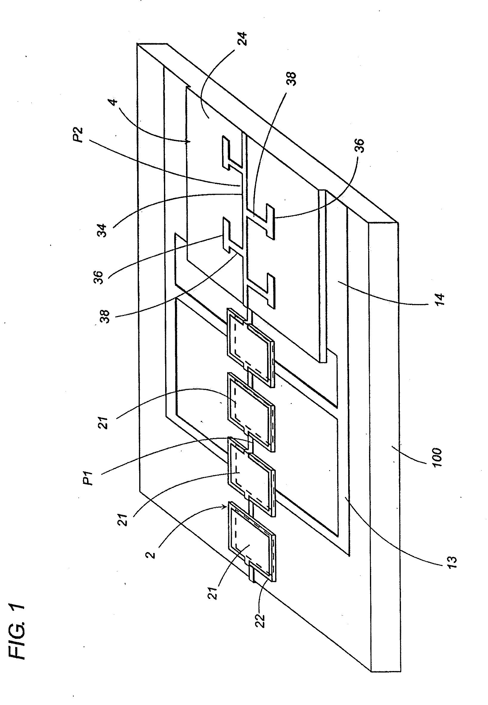 Bandpass filter and process of fabricating the same